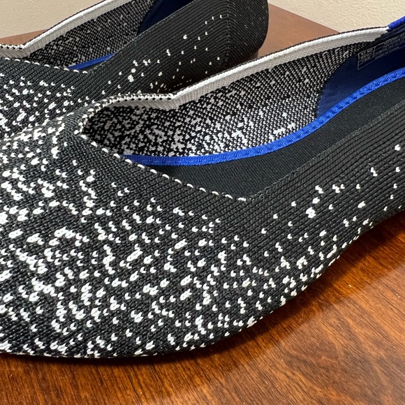 New pointed toe knit black white gradient slip on flats size 8 - Picture 12 of 13